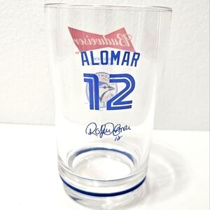 Budweiser Toronto Blue Jays Pint Glass - Roberto Alomar #12